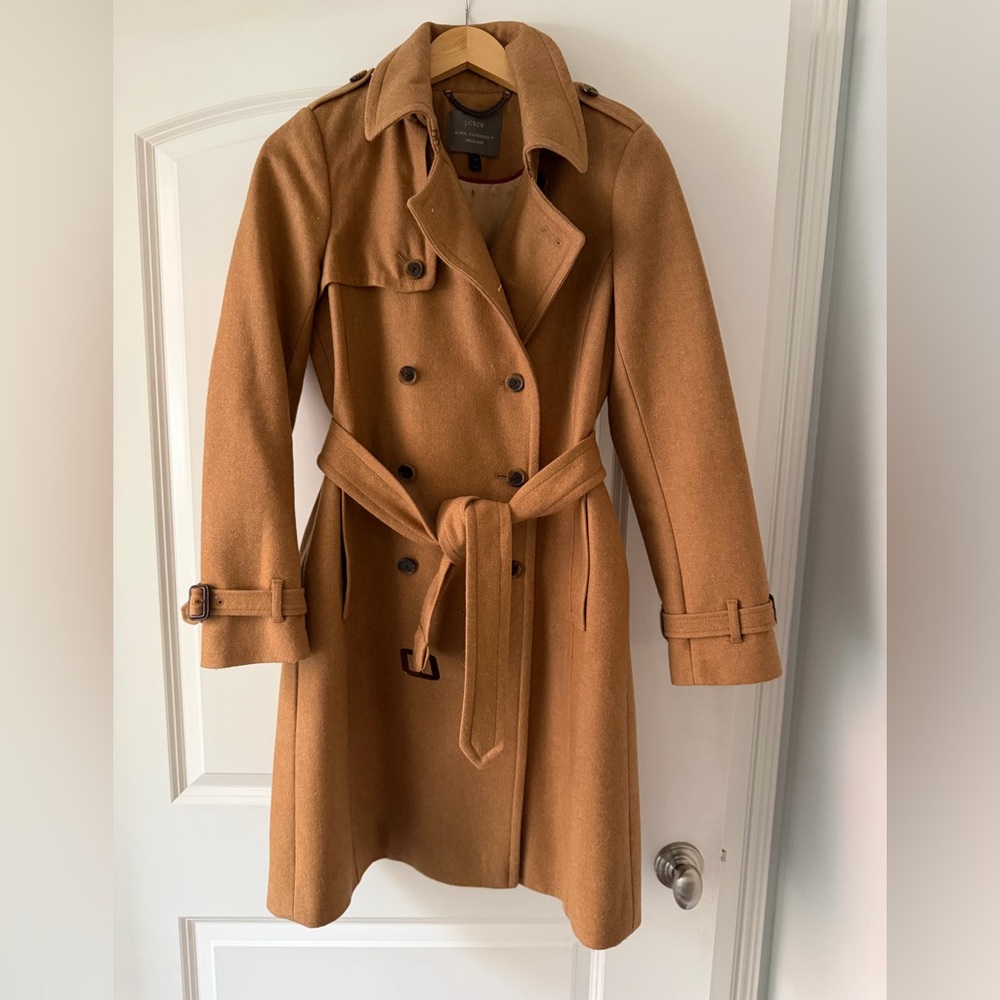 J. Crew - Nello Gori Wool Cashmere Double-Breasted Trench Coat - LIKE NEW